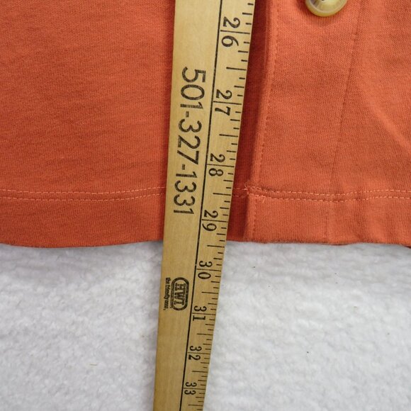 Duluth Trading Shirt Mens Size 2XL Standard Fit Un Longtail Button Front Orange - Picture 9 of 9